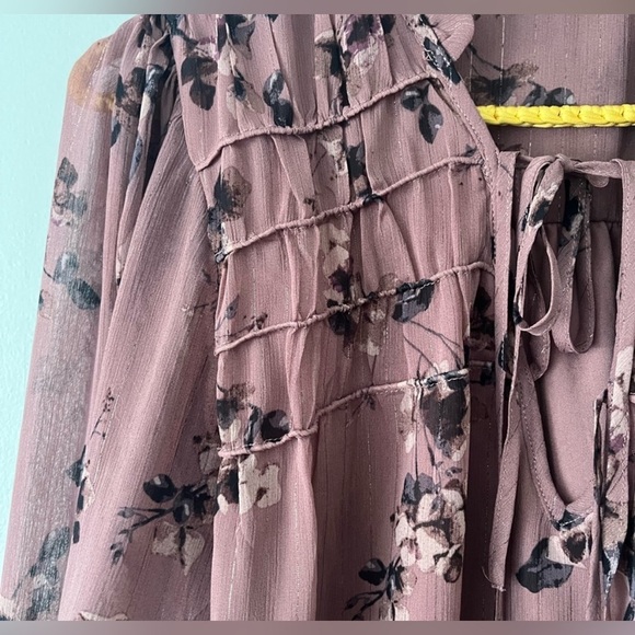Autre Filles Floral Mauve Blouse- Medium - Picture 4 of 6